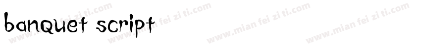 banquet script字体转换